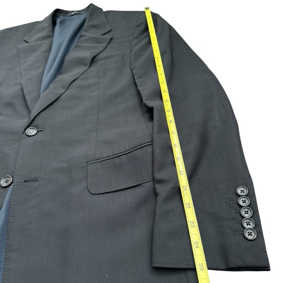 vintage gucci suit jacket blazer black 48IT/38 US wool mohair 2 button - Picture 13 of 14